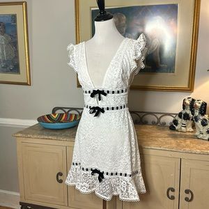 For Love and Lemons white lace dress